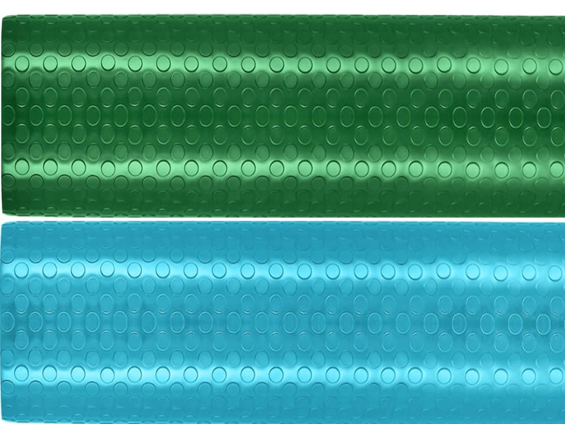 Yeşil & Mavi Paralı PVC Döşeme